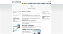 Desktop Screenshot of mattssons.com