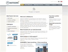 Tablet Screenshot of mattssons.com